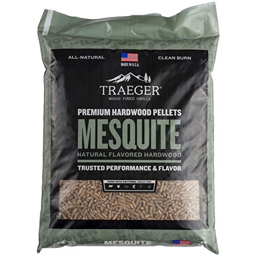 Traeger Grills Pro Series 34 Electric Wood Pellet Grill and Smoker, Bronze & Grills Mesquite 100% All-Natural Wood Pellets for Smokers and Pellet Grills, BBQ, Bake, Roast, and Grill, 20 lb. Bag