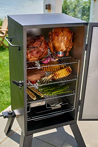 Cuisinart COS-330 Vertical Electric Smoker, Three Removable Smoking Shelves, 30", 548 sq. inches Cooking Space