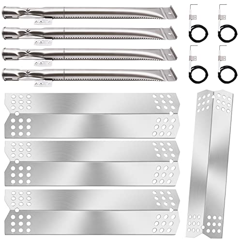 Aibabcue Grill Replacement Parts for Nexgrill 720-0830H, 720-0830A, Kenmore 720-0830A Grill Model, Stainless Steel Heat Shield Plate Tent, Grill Burner, Igniter for Nexgrill Gas Grill 720-0830h