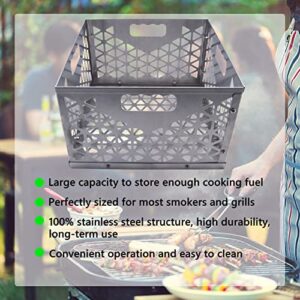 Foedo 12 Inch Charcoal Firebox Basket for Oklahoma Joe's Offset Smoker, Grill Accessories for Long and Efficient Smoking, 12" x 12" x 7.5 "Fire Basket for Oklahoma Joes Highland (Stainless Steel)