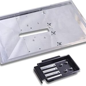 Quickflame Replacement Grease Tray Set (Width adjusts from 16 inches to 19.5 inches) for BBQ Grill Models from Charbroil, Weber, Nexgrill, DynaGlo and Others (19.5 inches)