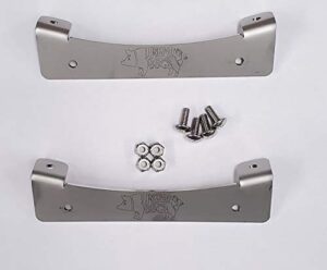 unknown bbq kettle table mount brackets (stainless steel)