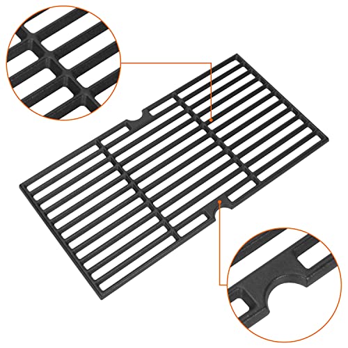 Cast Iron Grill Grates for Charbroil Performance 5 Burner Grills 463275517 463243518 463243519 463275717, Cooking Grids for Charbroil Performance 6 Burner 463274419 Grill, G470-0002-W1 G470-0003-W1