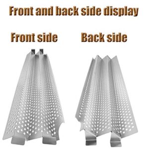 Stainless Steel Heat Plates Replacement Parts for Viking VGBQ 30 in T Series, VGBQ 41 in T Series, VGBQ 53 in T Series, VGBQ30, VGBQ41, VGBQ53, 4PCS