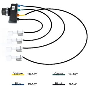 Apromise 7629 Grill Igniter Replacement - Upgraded Grill Igniters for Weber Genesis E/S/EP/CEP 330 Series Grills(2011-2016) with Front-Control | 4 Outlets