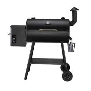 z grills 5502h 8 in 1 wood pellet portable grill smoker for outdoor bbq cooking with digital temperature control and storage shelf, 538 sq in