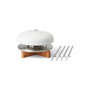 chef’n sweet spot tabletop smores maker, can be used indoors or outdoors, white/wood