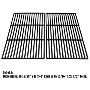 Direct Store Parts DC103 Polished Porcelain Coated Cast Iron Cooking Grid Replacement for Brinkmann, Grill Chefs, Grill Zone Gas Grills