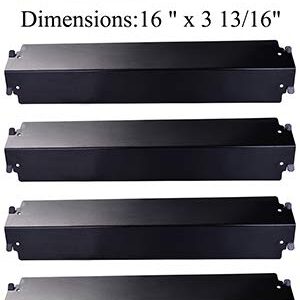 Votenli P9332A (4-Pack) 16" Porcelain Steel Heat Plate Replacement for Charboil 463225312, 463225315, 463244011, 463257010, 466244011, 466244012, 463224912, 463231711, 463247209, 463247310, 463247512