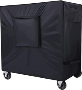 siruiton cooler cart cover waterproof oxford fabric, fits for most 80-100 quart rolling cooler cart cover, outdoor beverage cart, patio ice chest protective covers
