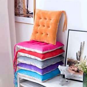 DINGZZ Indoor Outdoor Soft Cushion Thicken Square Seat Pad Home Office Sofa Throw Pillow Textile Mat ( Color : D , Size : 43*43cm )
