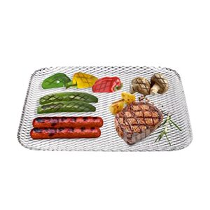 foilman grill toppers - clean grill bbq disposable toppers- 16 x 12inch - (10 pack) -your hot dogs will never fall through the cracks again