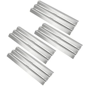 derurizy grill heat plate for napoleon lex485/605/730 le ld485 series gas grill models s81001, stainless steel heat plate tent shields, burner cover flame tamer, 16 1/2", pack of 4