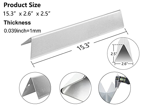 Weber Grill Spirit Replacement Parts, 7636 Weber Spirit Grill Parts 15.3 Inch Flavorizer Bars with 69787 Burner for Weber Spirit I & II 300 Series, Spirit E310 E320 E330 S310 S320 S330