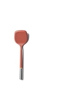 material, the soft-edge turner spatula for flipping, folding, mixing & scraping, bpa-free silicone, dishwasher-safe, terracotta