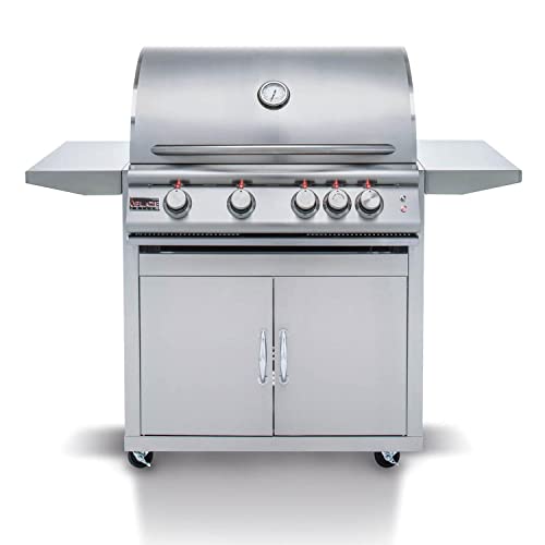 Blaze Premium LTE 32-Inch 4-Burner Propane Gas Grill With Rear Infrared Burner & Grill Lights - BLZ-4LTE2-LP