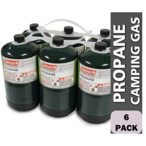 Propane Tank 6 Pack Fuel Cylinders 16oz | with Golden Lion Bonus