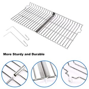 Uniflasy Grill Warming Rack for Char Griller 5050, 5650, 3001, 2223, 5072, 2823, 3030 Grills Stainless Steel Warming Grate for Chargriller 5050 5650 Gas & Charcoal Grill