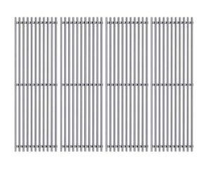 htanch sf7241(4-pack) 17 5/8" stainless steel cooking grid grates replacement for kenmore 148.16656010, 148.23682310, 640-05057386-4, 90118. master forge sh3118b bg179a, bg179c gas grill