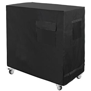 cooler cart cover black, luxiv waterproof rolling cooler cover 34l x 20w x 32h inches 80 quart rolling ice chest cover for anti rain, sunlight, dust (34l x 20w x 32h)