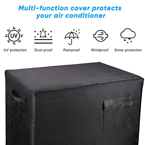 Cooler Cart Cover Black, Luxiv Waterproof Rolling Cooler Cover 34L x 20W x 32H inches 80 Quart Rolling Ice Chest Cover for Anti Rain, Sunlight, Dust (34L x 20W x 32H)