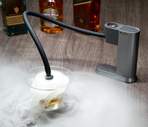 Food & Cocktail Smoking Gun Smoker Premium Kit, with Butane Lighter (Gas Not Included) Cocktail Smoke Infuser Cold Smoke Generator for Drinks Whiskey | Smokey Meat Indoor Flavor Blaster Wood Burning Small Kitchen Accessories | Party Supplies & Gift for Ma