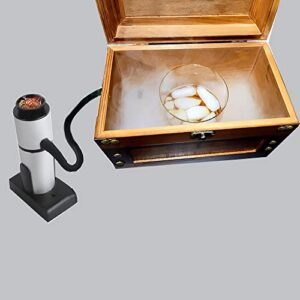 Cocktail Smoker Kit for Drinks wooden Smoker Infuser Box with Portable Smoking Gun Whiskey old fashioned cocktail smoker kit