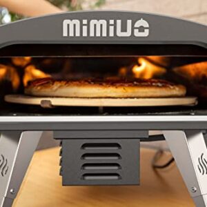 Mimiuo Outdoor Gas Pizza Oven Portable Propane Pizza Grilling Stove with Automatic Rotation System, Oven Cover, Pizza Stone and Pizza Peel - (Tisserie G-Oven Series) - Global Patent