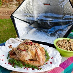 Sunflair Portable Solar Oven Deluxe with Complete Cookware, Dehydrating Racks and Thermometer