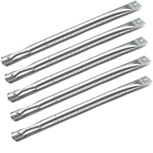 direct store parts da101 (5-pack) stainless steel burner replacement for master forge models: l3218, p3018, sh3118b gas grill