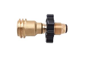 flame king pol01jt002 propane tank adapter pol to qcc1 type converts old to new connection, brass