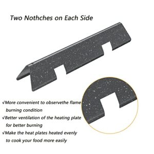BBQ-PLUS 67060 Heat Deflector,7635 15.3'' Flavorizer Bars,69785 Burner Tube Replacement Parts Repair Kit for Weber Spirit II 200 Series(with Up Front Control), Model Years 2017 and Newer
