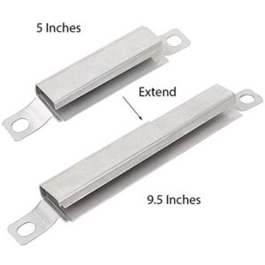 BBQ funland CT5592 (3-Pack) Universal Adjustable Stainless Steel Cross Over Tubes Replacement for Select Gas Grill Models by Kenmore, Charbroil and Others (Adjusts from 5 to 9.5 inch)