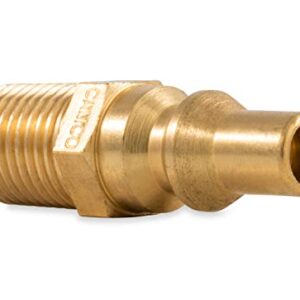 Camco Propane Quick-Connect Fitting- Allows You to Add a Convenient Connect/Disconnect Method to Your Low Pressure Appliances, 1/4" NPT x Full Flow Male Plug (59903)