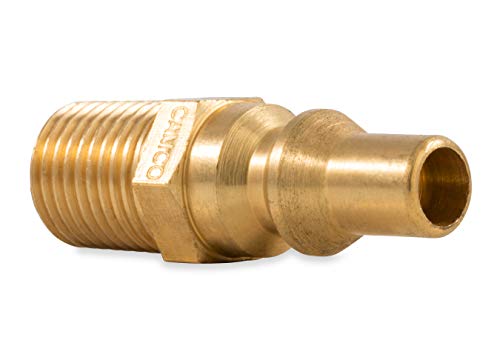 Camco Propane Quick-Connect Fitting- Allows You to Add a Convenient Connect/Disconnect Method to Your Low Pressure Appliances, 1/4" NPT x Full Flow Male Plug (59903)