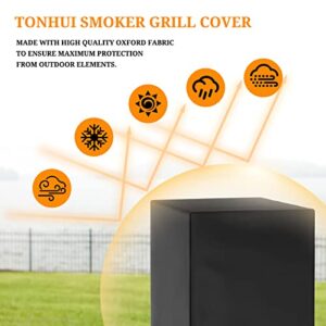 Tonhui Cover for Masterbuilt 40-Inch Electric Smoker, Smoker Grill Cover Heavy Duty Waterproof (23.2 x 16.9 x 38.6 inch)