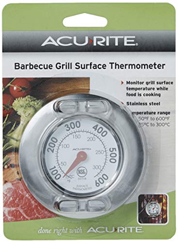 AcuRite 3118 Stainless Steel Grill Surface Thermometer