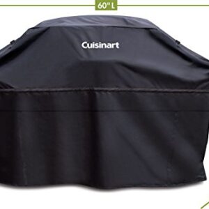 Cuisinart CGG-7400 Propane, 54 Inch, Full Size Four-Burner Gas Grill & CGC-60B Heavy-Duty Barbecue Grill Cover, 60", Black, Cover-60