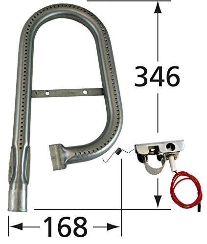 Music City Metals 12021 Stainless Steel Burner Replacement for Select Ducane Gas Grill Models