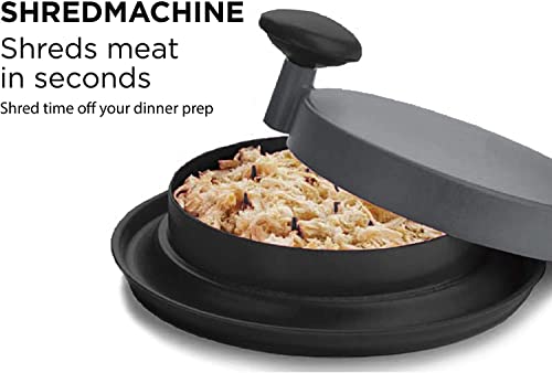 SFKL Chicken Shredder, ShredMachine Better Than Bear Claws Meat Shredder for Pulled Pork, Beef and Chicken, Dishwasher Safe, 20CM (1 PCS) (Black)