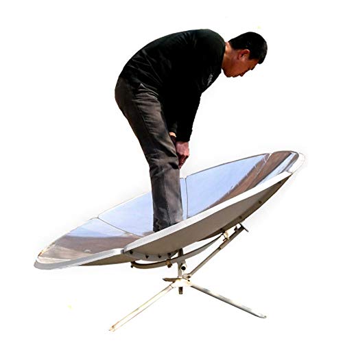 Portable Solar Cooker, 1800W 1.5m Diameter Camping Outdoor Solar Cooker for solar heating, visual education or DIY solar concentrator 59'' Diameter