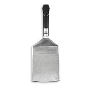 pit boss grills soft touch big head spatula, black/silver large