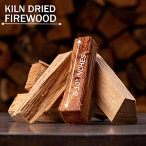 Old Potters Kiln Dried Firewood - Hickory, 1100 Cu. in, 18-20 Logs~ 8" x 2.5" Logs.