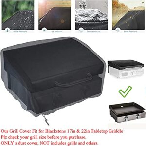 Grill Griddle Cover UCARE Waterproof Grill Furniture Covers Replacement for Blackstone 17"&22" Tabletop Griddle