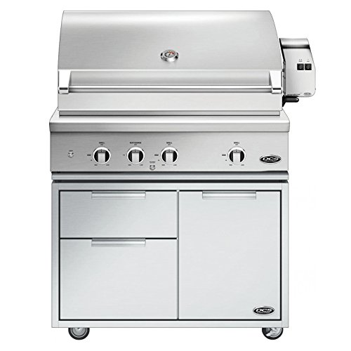 DCS Evolution Freestanding Gas Grill with Rotisserie (BE1-36RC-L-CAD1-36E), 36-Inch, Propane