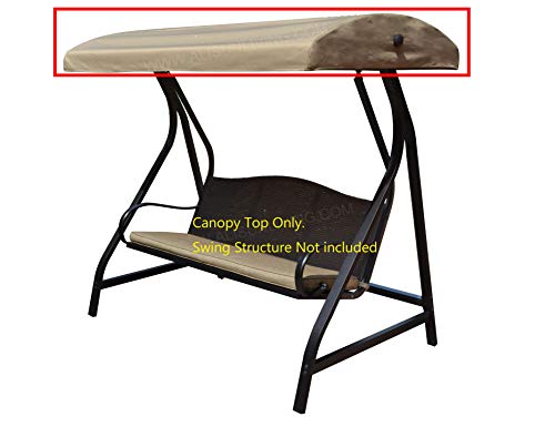 ALISUN Replacement Canopy Top for GT Porch Swing Model #GCS00229C (Will Not Fit Any Other Swing)