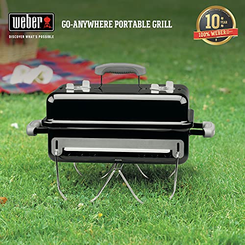 Weber Go-Anywhere Charcoal Grill, Black