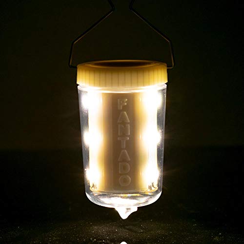 fantado PaperLanternStore.com 12-LED Omni360 Remote Control Omni-Directional Lantern Light, Portable, Warm White (Battery Powered) Remote NOT Included