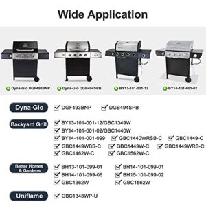 Criditpid Grill Parts Kits Compatible for Dyna-Glo DGF493BNP DGB494SPB, Backyard Grill BY13-101-001-12 BY14-101-001-02, BHG BH13-101-099-01 Grill, 15inch Dynaglo dgf493bnp Replacement Parts