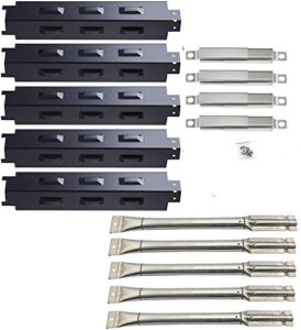 htanch pn8531 (5-pack) sa5491(5-pack) 14 5/8" heat plate and burner,carryover tubes replacement for charbroil 463440109, 463230515, 463230514, 463230513, 463230512, 463230511, 463230510, 463226514